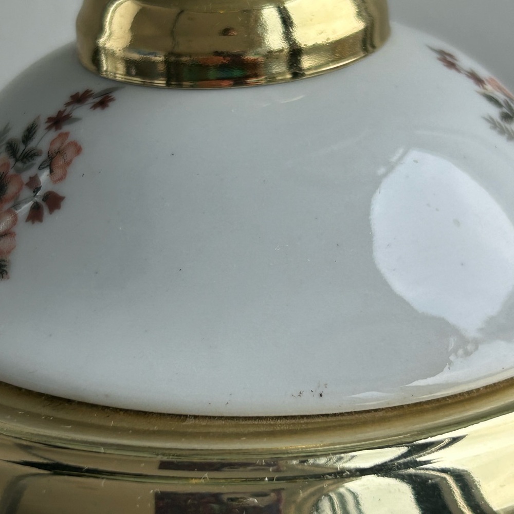 Vintage Floral Glass Touch Lamp in Tiffany Style - 1980s - Picture 6 of 13